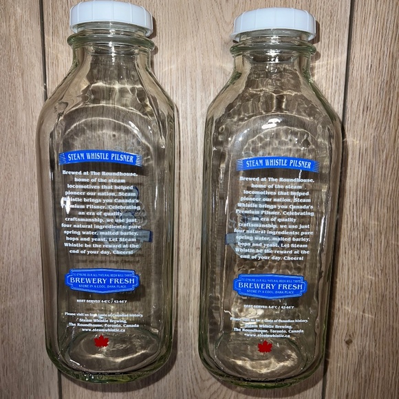 🛍️ 3 for $20 🛍️ - 2 STEAMWHISTLE Brewery Milk Jugs - Picture 2 of 4